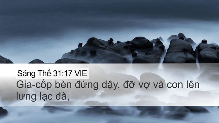 Sáng Thế 31:17 VIE Bible Verse Image