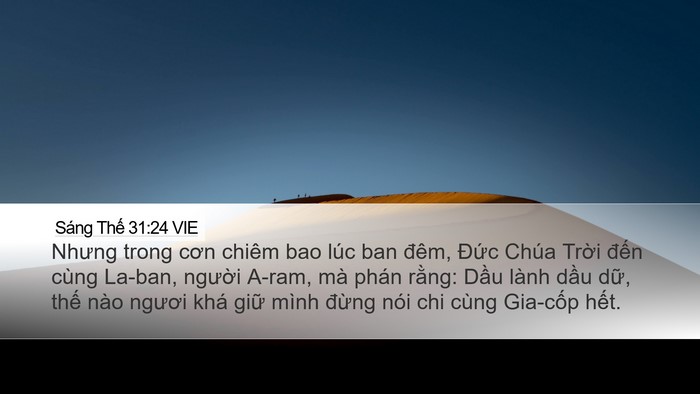 Sáng Thế 31:24 VIE Bible Verse Image