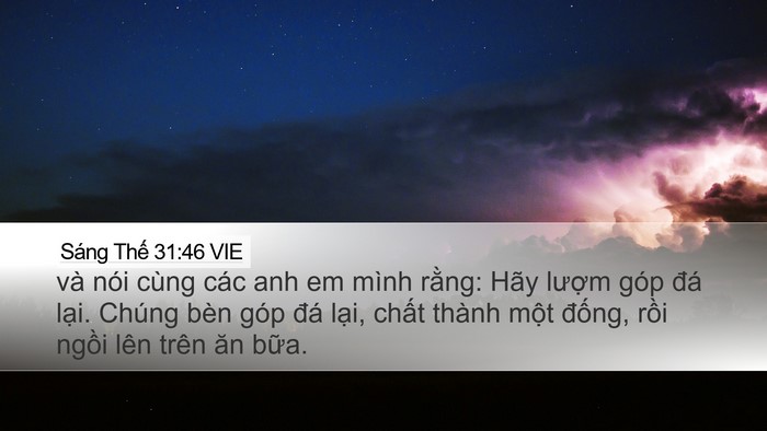Sáng Thế 31:46 VIE Bible Verse Image