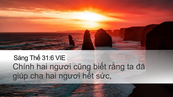Sáng Thế 31:6 VIE Bible Verse Image