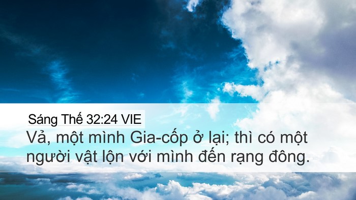 Sáng Thế 32:24 VIE Bible Verse Image
