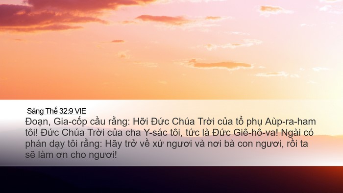 Sáng Thế 32:9 VIE Bible Verse Image