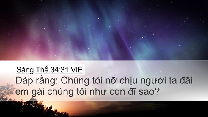 Sáng Thế 34:31 VIE Bible Verse Image
