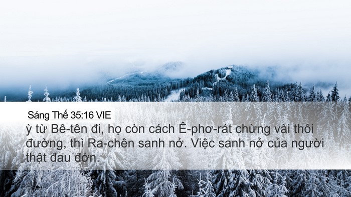 Sáng Thế 35:16 VIE Bible Verse Image