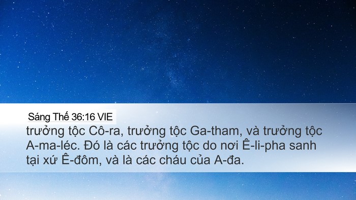 Sáng Thế 36:16 VIE Bible Verse Image