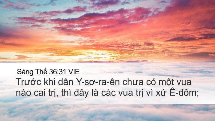 Sáng Thế 36:31 VIE Bible Verse Image