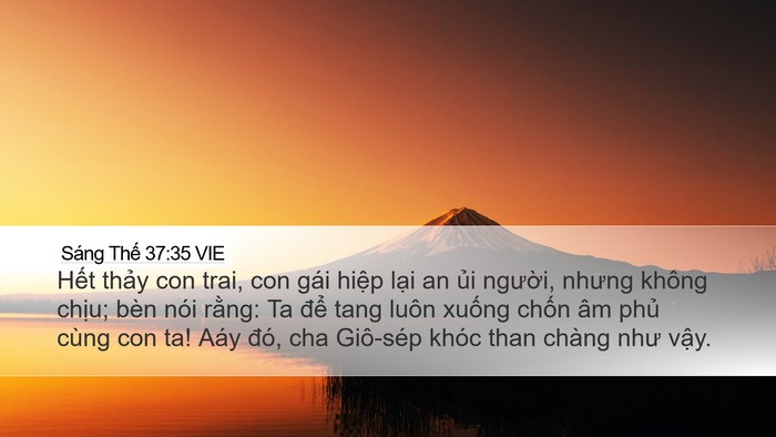 Sáng Thế 37:35 VIE Bible Verse Image