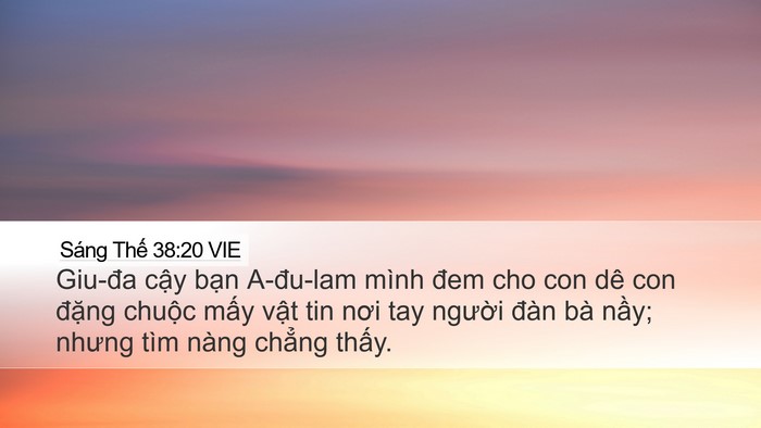 Sáng Thế 38:20 VIE Bible Verse Image