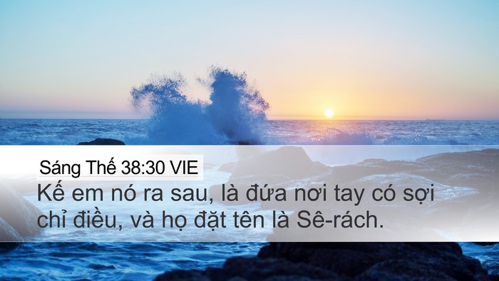 Sáng Thế 38:30 VIE Bible Verse Image