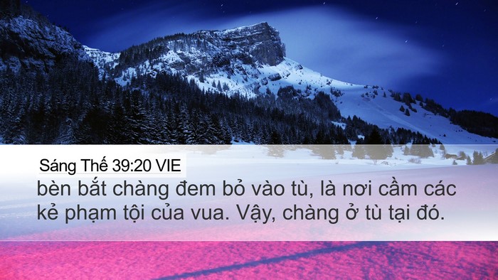 Sáng Thế 39:20 VIE Bible Verse Image