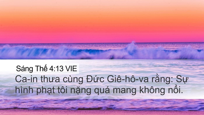 Sáng Thế 4:13 VIE Bible Verse Image