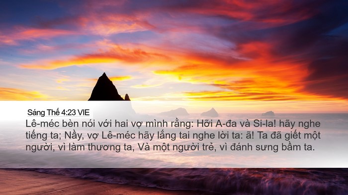 Sáng Thế 4:23 VIE Bible Verse Image