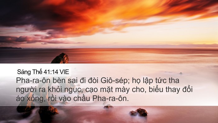 Sáng Thế 41:14 VIE Bible Verse Image