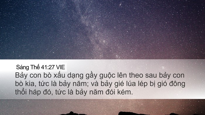 Sáng Thế 41:27 VIE Bible Verse Image