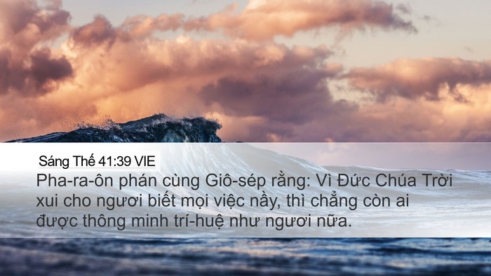 Sáng Thế 41:39 VIE Bible Verse Image