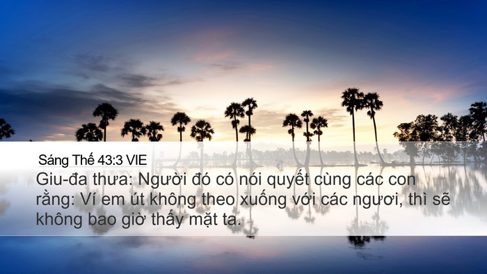 Sáng Thế 43:3 VIE Bible Verse Image