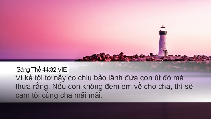 Sáng Thế 44:32 VIE Bible Verse Image