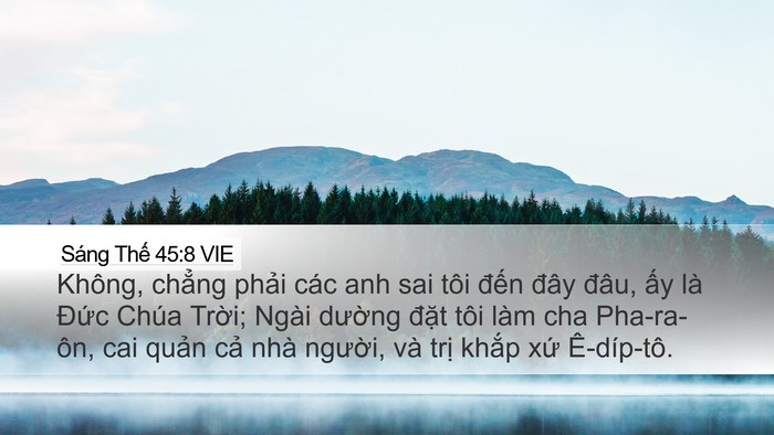 Sáng Thế 45:8 VIE Bible Verse Image