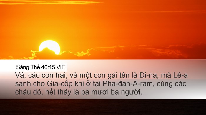 Sáng Thế 46:15 VIE Bible Verse Image