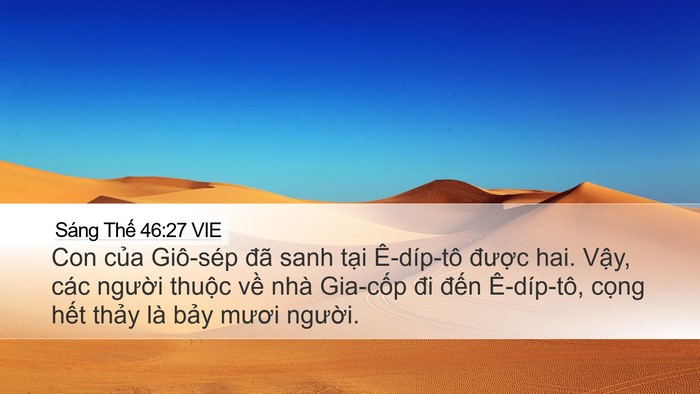 Sáng Thế 46:27 VIE Bible Verse Image