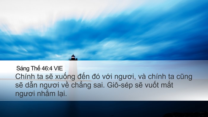 Sáng Thế 46:4 VIE Bible Verse Image