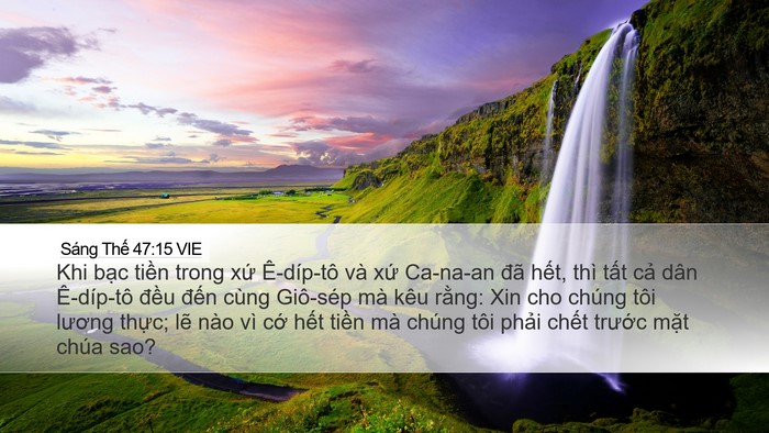 Sáng Thế 47:15 VIE Bible Verse Image