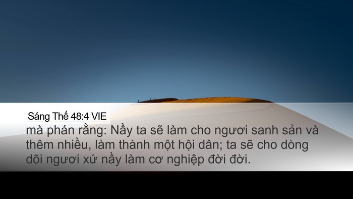 Sáng Thế 48:4 VIE Bible Verse Image