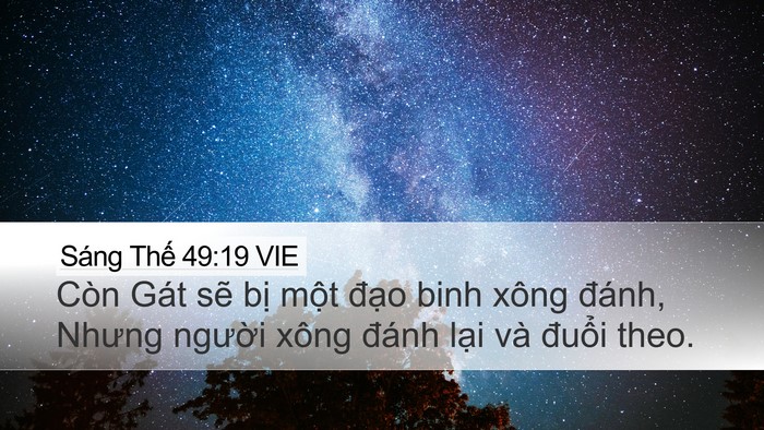 Sáng Thế 49:19 VIE Bible Verse Image