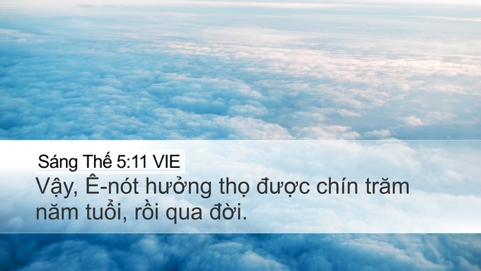 Sáng Thế 5:11 VIE Bible Verse Image