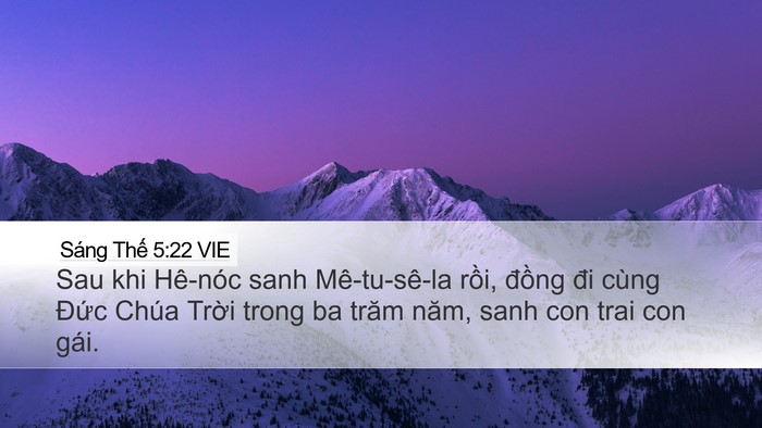 Sáng Thế 5:22 VIE Bible Verse Image