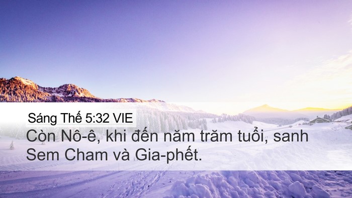 Sáng Thế 5:32 VIE Bible Verse Image