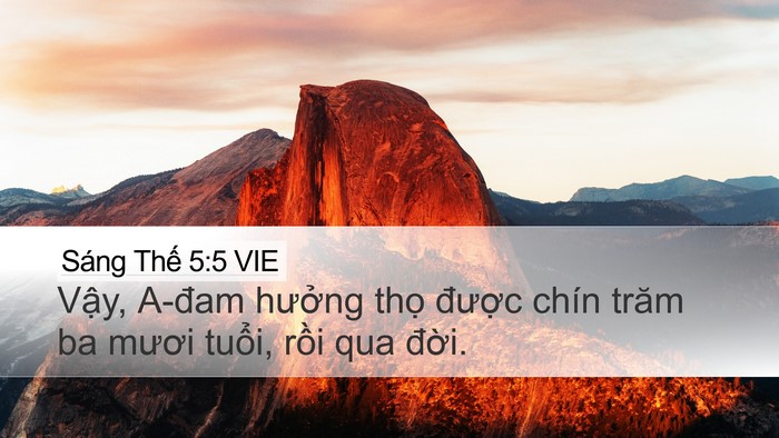 Sáng Thế 5:5 VIE Bible Verse Image