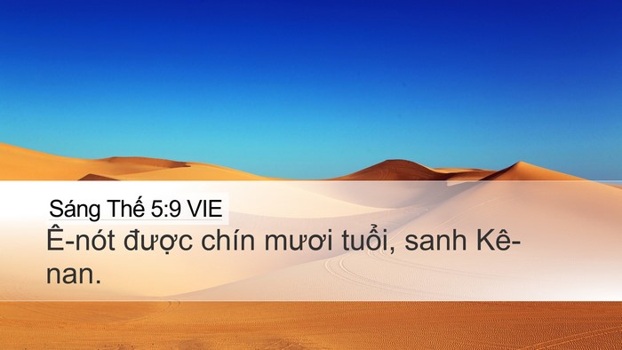 Sáng Thế 5:9 VIE Bible Verse Image