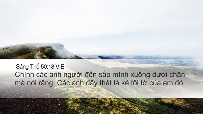 Sáng Thế 50:18 VIE Bible Verse Image