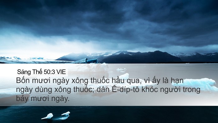Sáng Thế 50:3 VIE Bible Verse Image