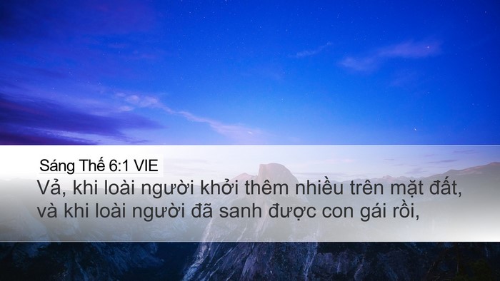 Sáng Thế 6:1 VIE Bible Verse Image