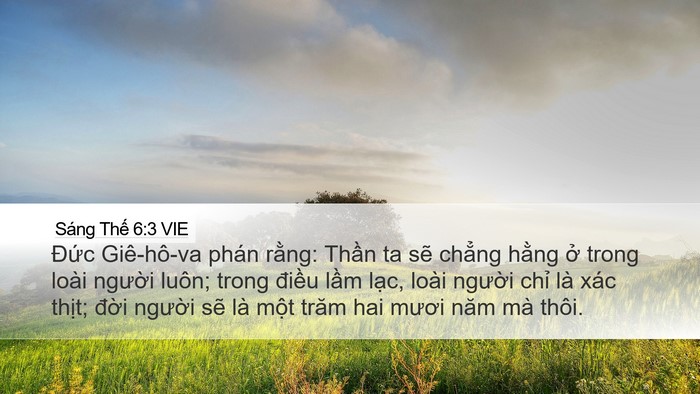 Sáng Thế 6:3 VIE Bible Verse Image