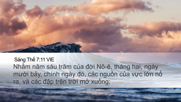 Sáng Thế 7:11 VIE Bible Verse Image