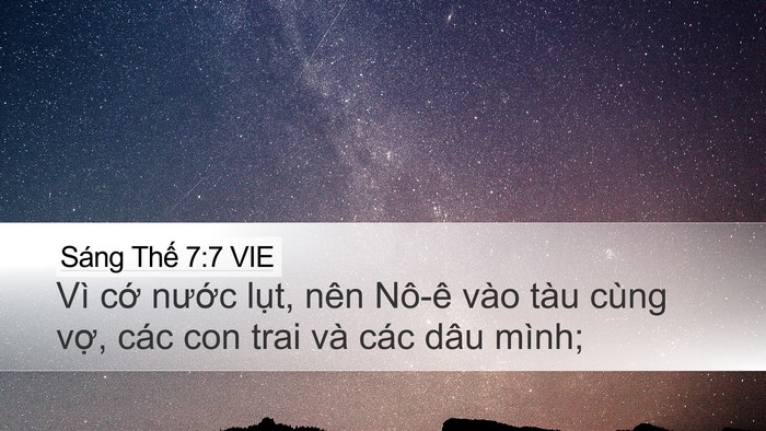 Sáng Thế 7:7 VIE Bible Verse Image