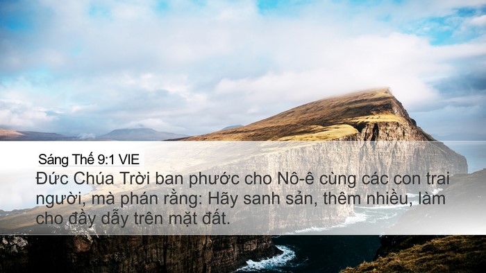 Sáng Thế 9:1 VIE Bible Verse Image