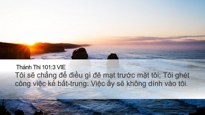 Thánh Thi 101:3 VIE Bible Verse Image