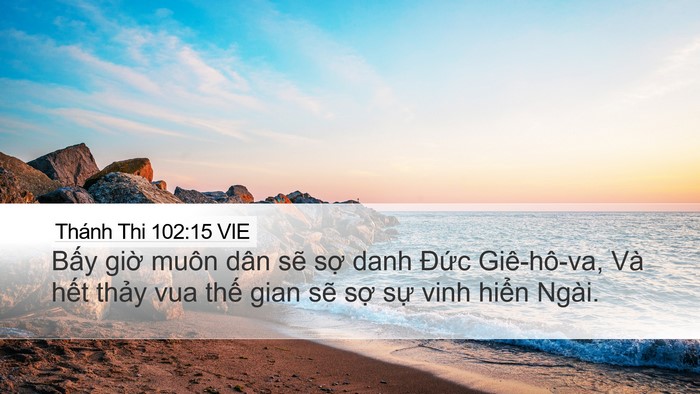 Thánh Thi 102:15 VIE Bible Verse Image