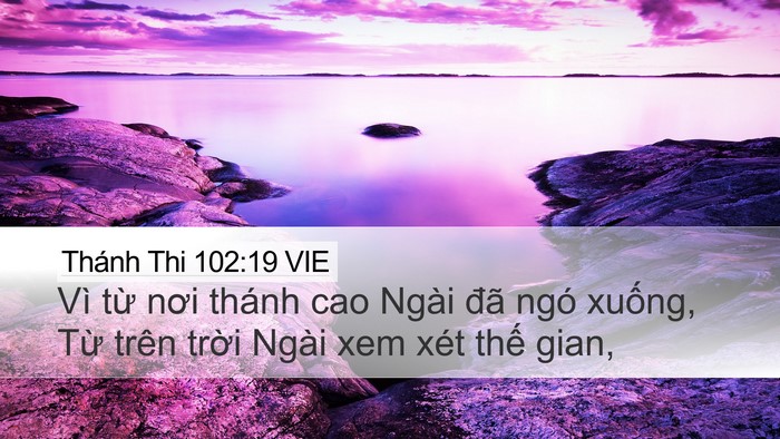 Thánh Thi 102:19 VIE Bible Verse Image