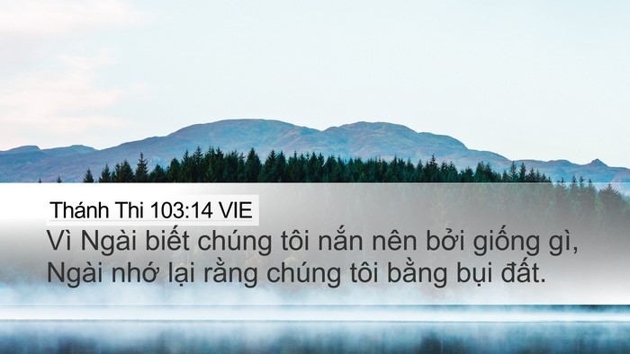 Thánh Thi 103:14 VIE Bible Verse Image