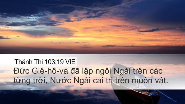 Thánh Thi 103:19 VIE Bible Verse Image
