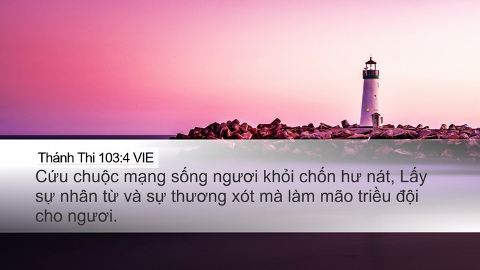 Thánh Thi 103:4 VIE Bible Verse Image