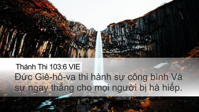 Thánh Thi 103:6 VIE Bible Verse Image