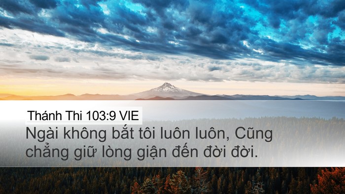 Thánh Thi 103:9 VIE Desktop Wallpaper - Ngài không bắt tôi luôn luôn, Cũng - Desktop Bible Verse Wallpaper
