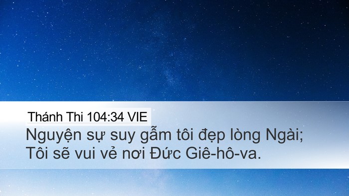 Thánh Thi 104:34 VIE Bible Verse Image