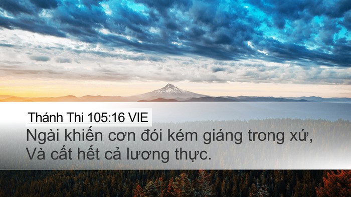 Thánh Thi 105:16 VIE Bible Verse Image